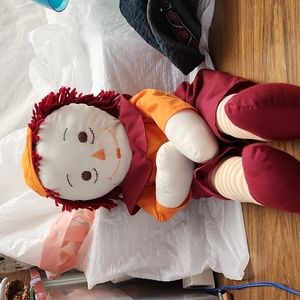 Handmade Raggedy Andy 23" Fall Colors